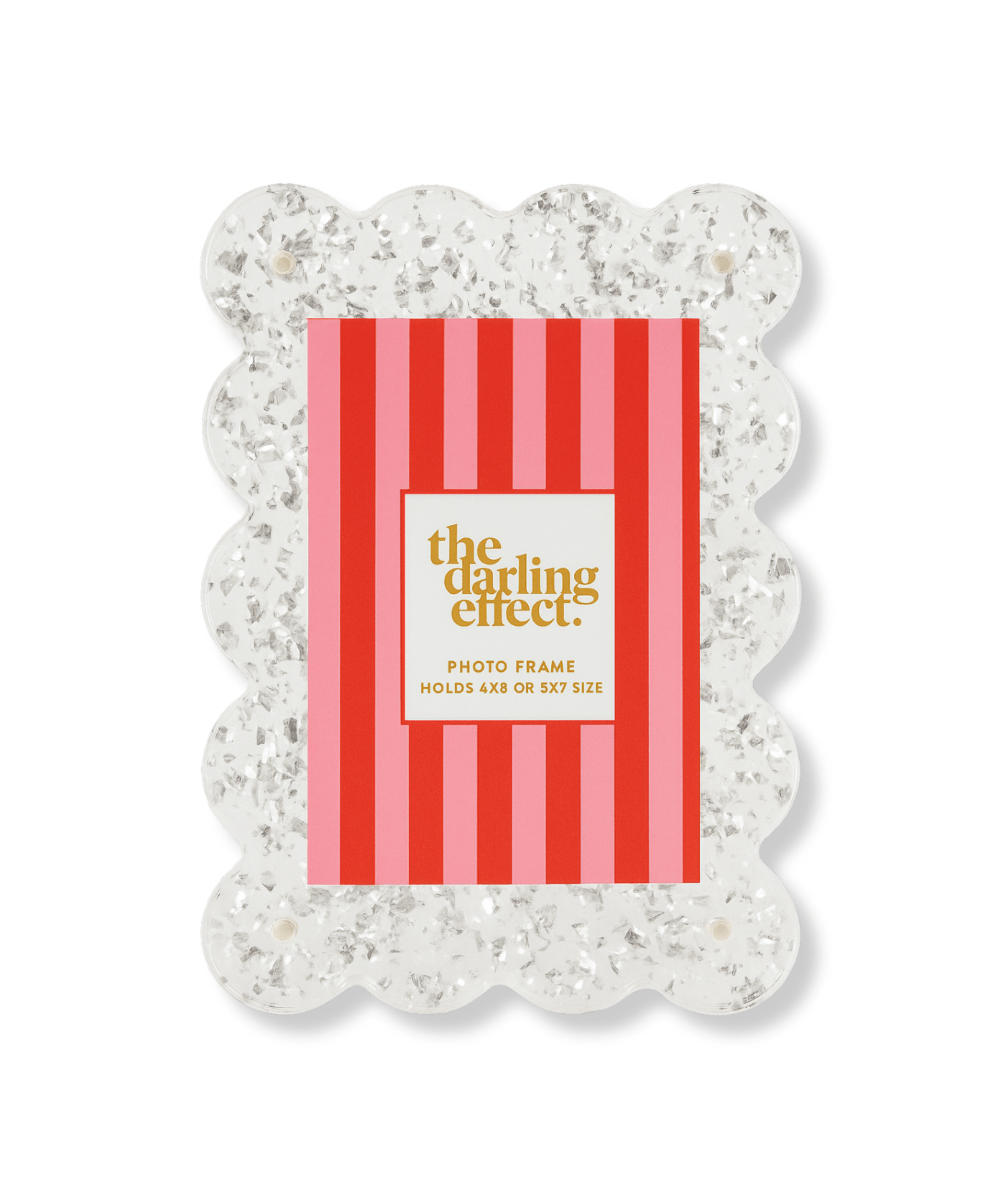 Rectangle Scalloped Acrylic Frame - CAKEWISH