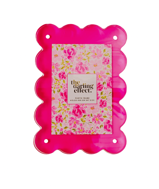 Rectangle Scalloped Acrylic Frame - CAKEWISH