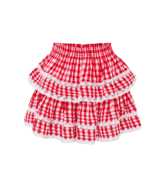 Ruffle Mini Skirt - Cupids Bow - CAKEWISH