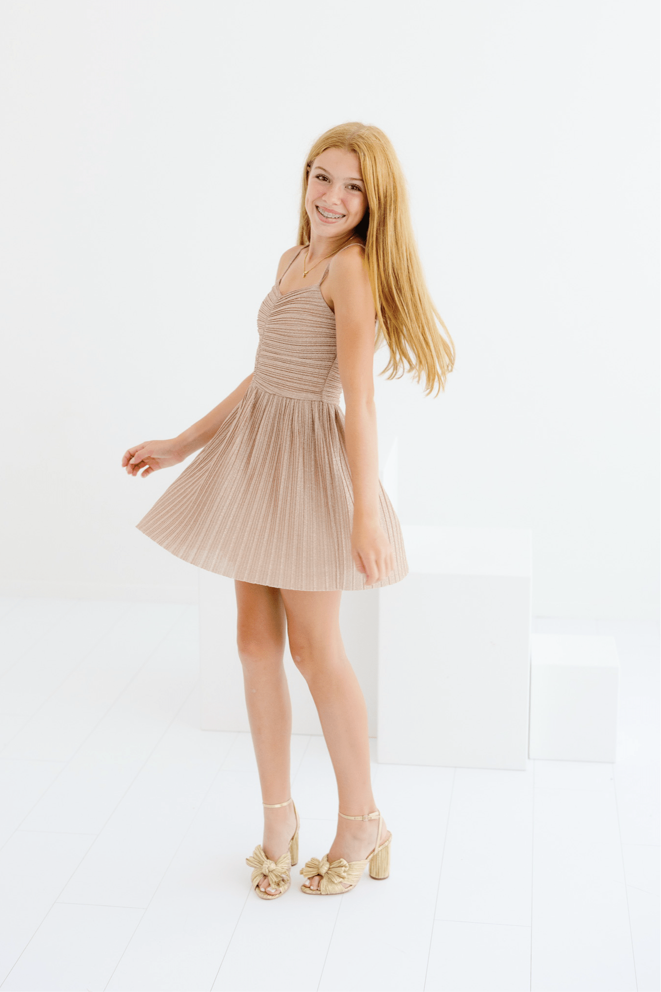 Sabrina Shimmer Dress Jr - CAKEWISH
