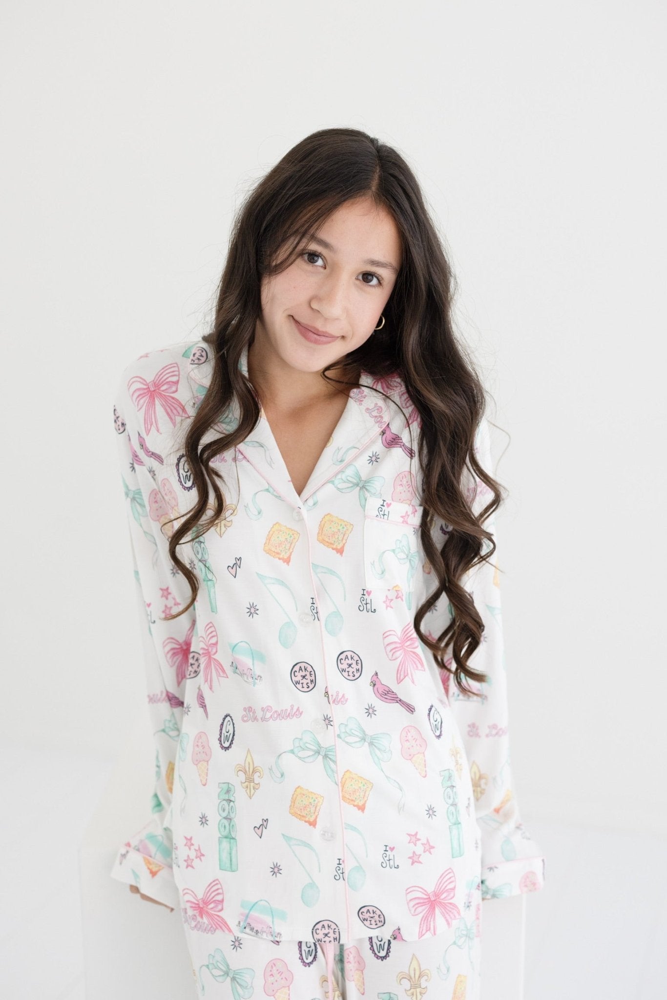Saint Louis Long Sleeve Pajama Set Jr - CAKEWISH