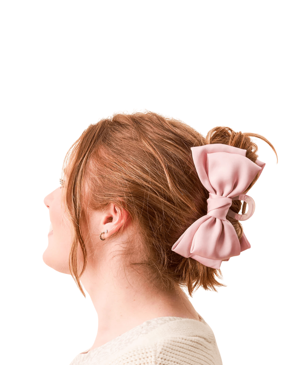 Satin Bow Claw Clip - CAKEWISH