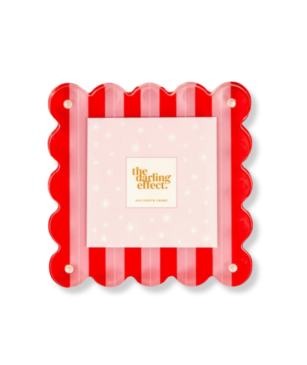 Square Scalloped Acrylic Frame - CAKEWISH