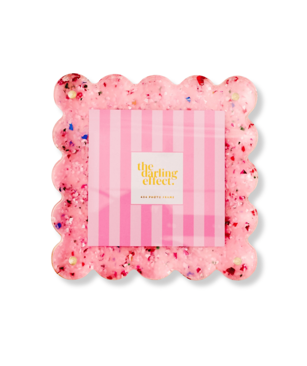 Square Scalloped Acrylic Frame - CAKEWISH