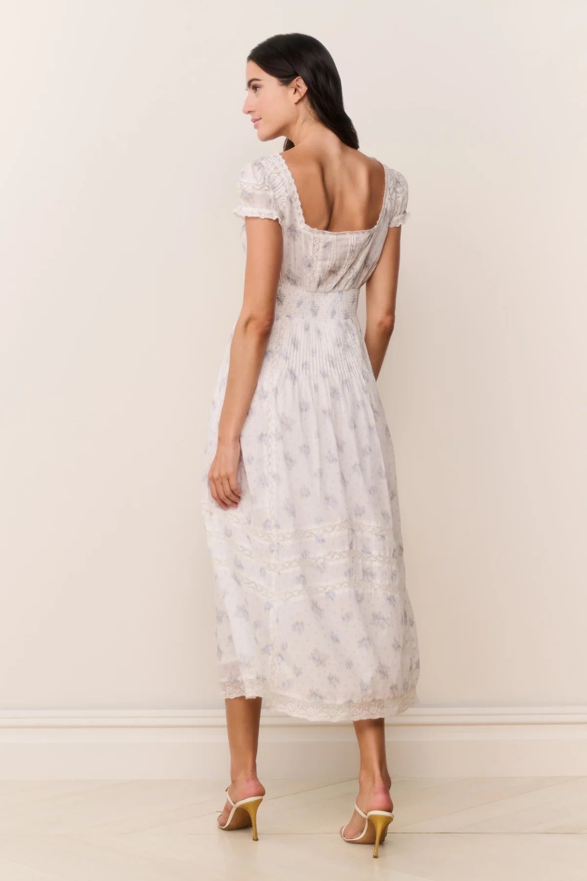 Suvi Floral Cotton Midi Dress - CAKEWISH