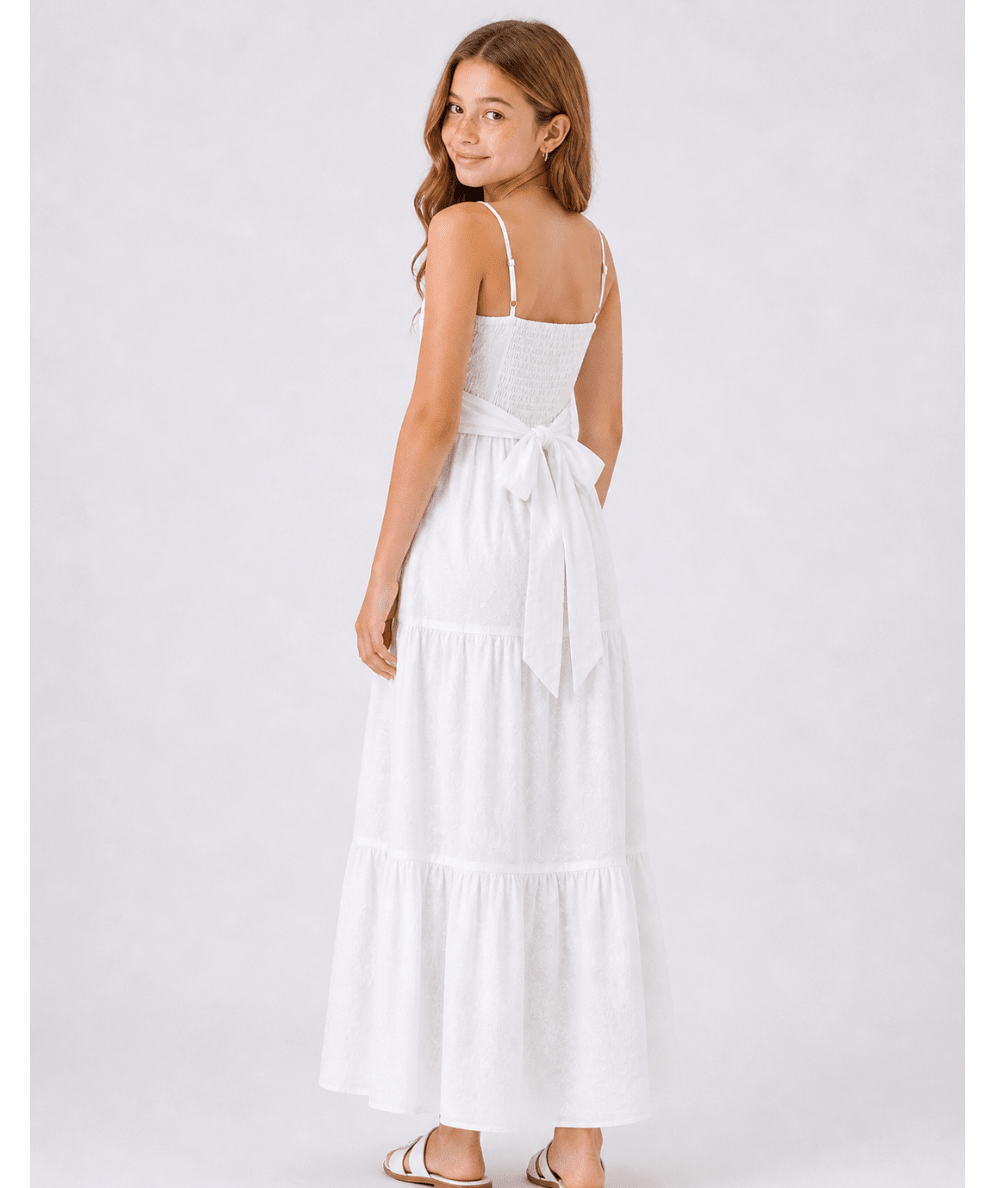 Tween Alessandra Embroidered Maxi Dress - CAKEWISH