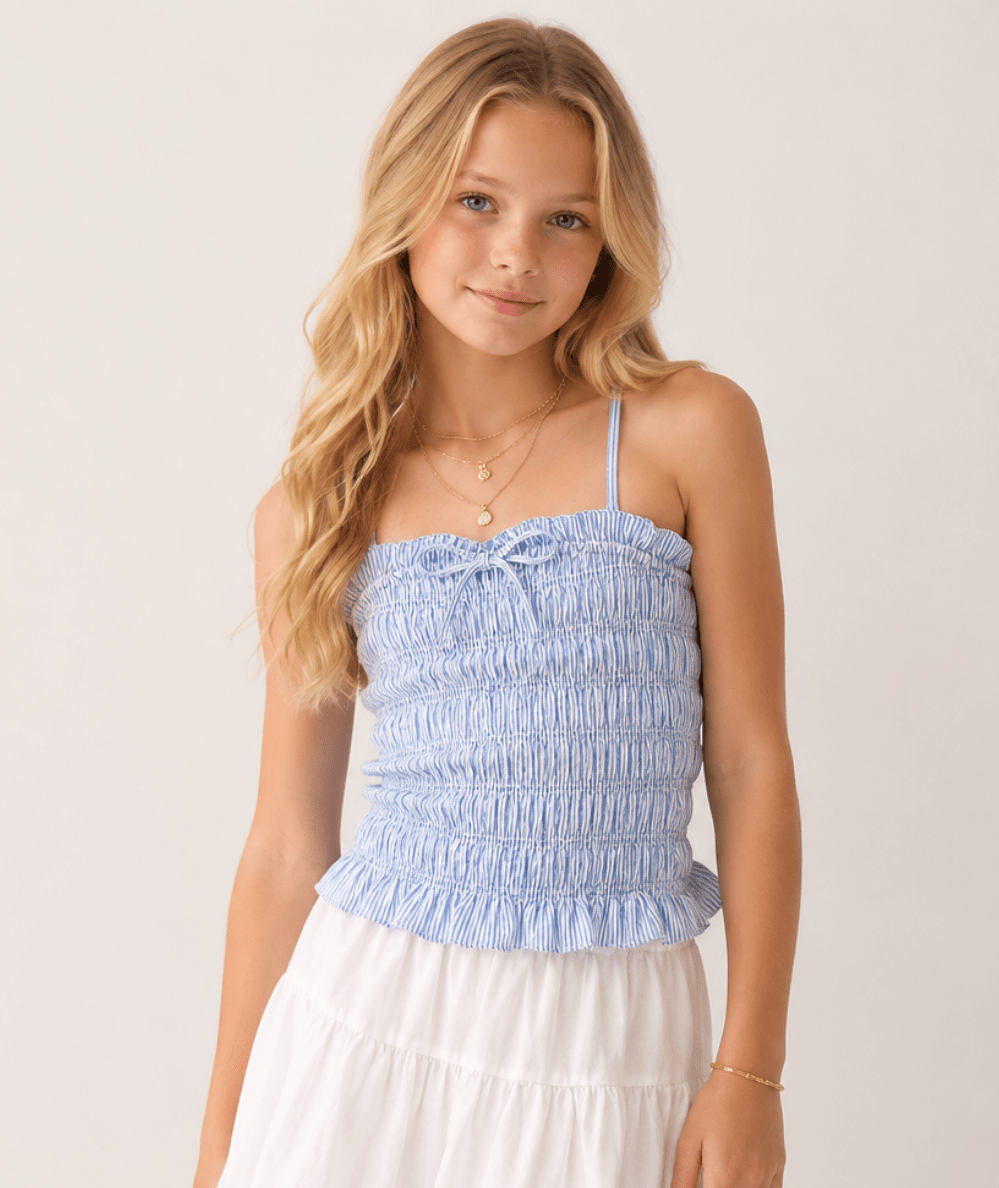 Tween Alma Gathered Cami Top - CAKEWISH