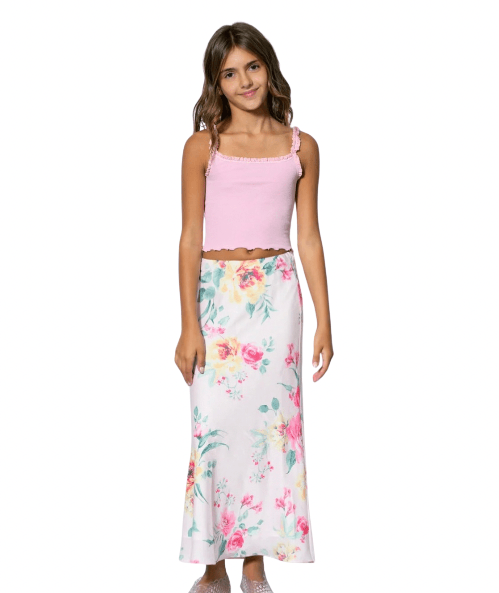 Tween Anastasia Satin Maxi Skirt - CAKEWISH