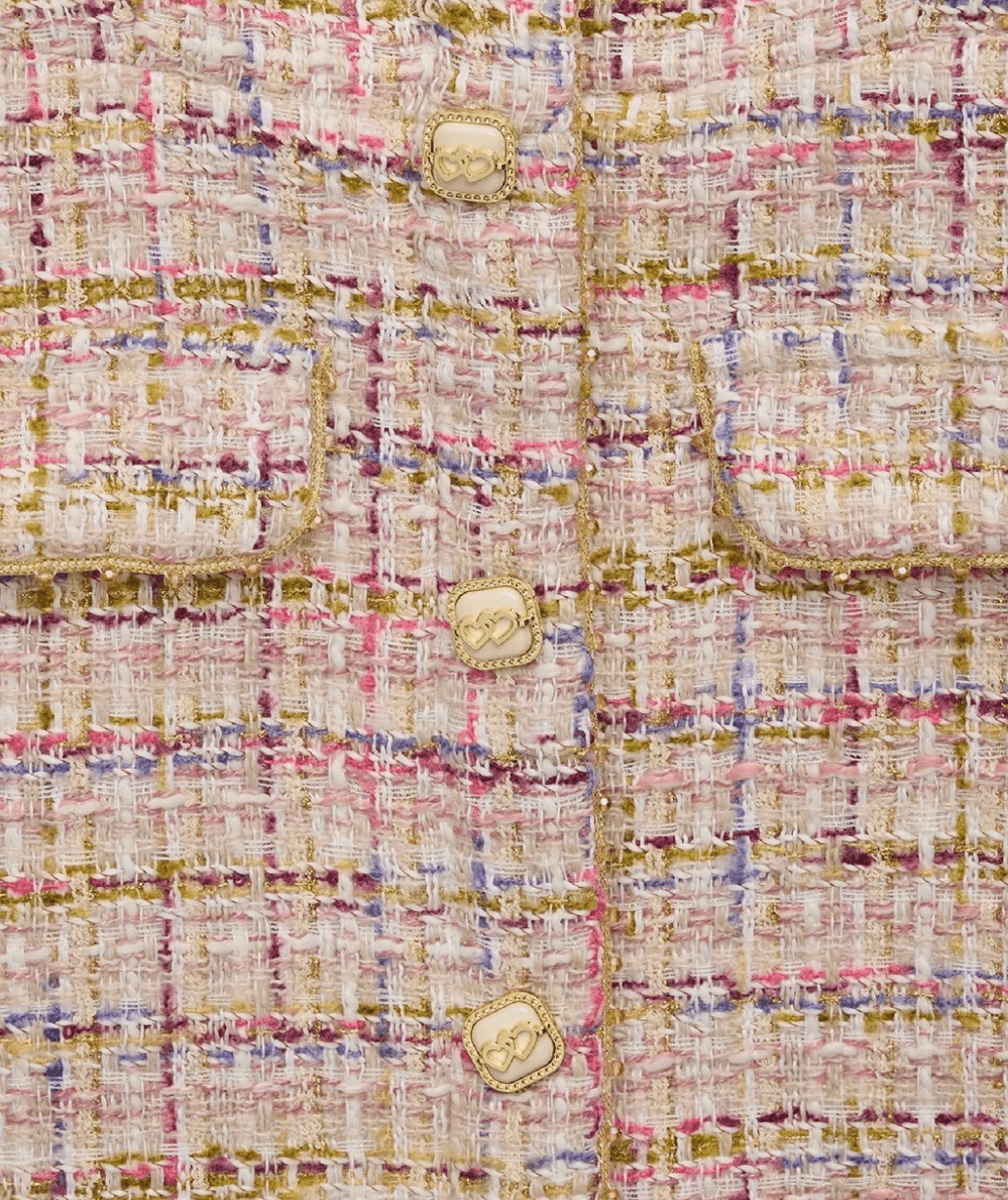 Tween Anna Short Sleeve Boucle Dress - CAKEWISH