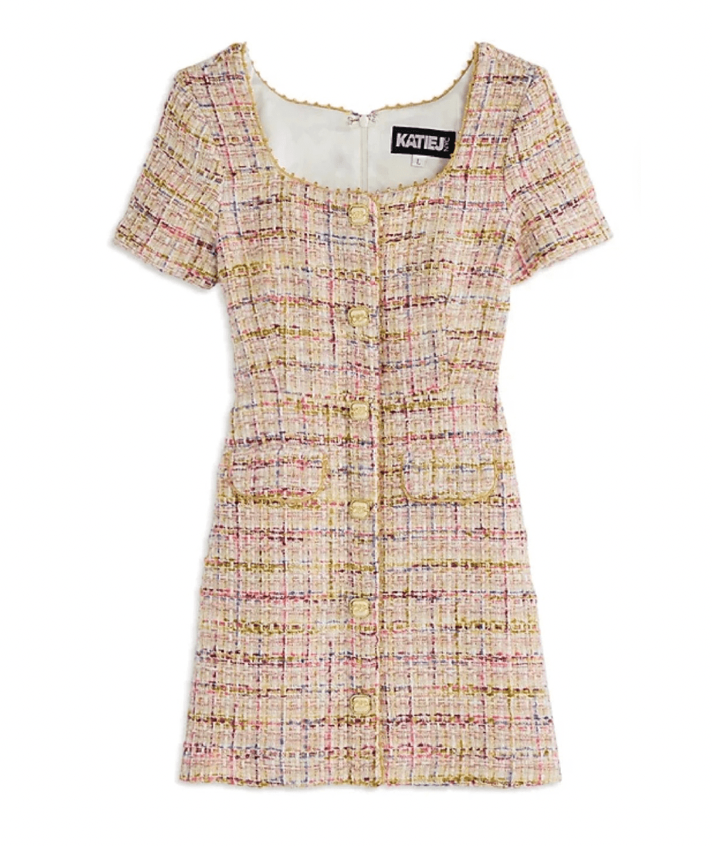 Tween Anna Short Sleeve Boucle Dress - CAKEWISH
