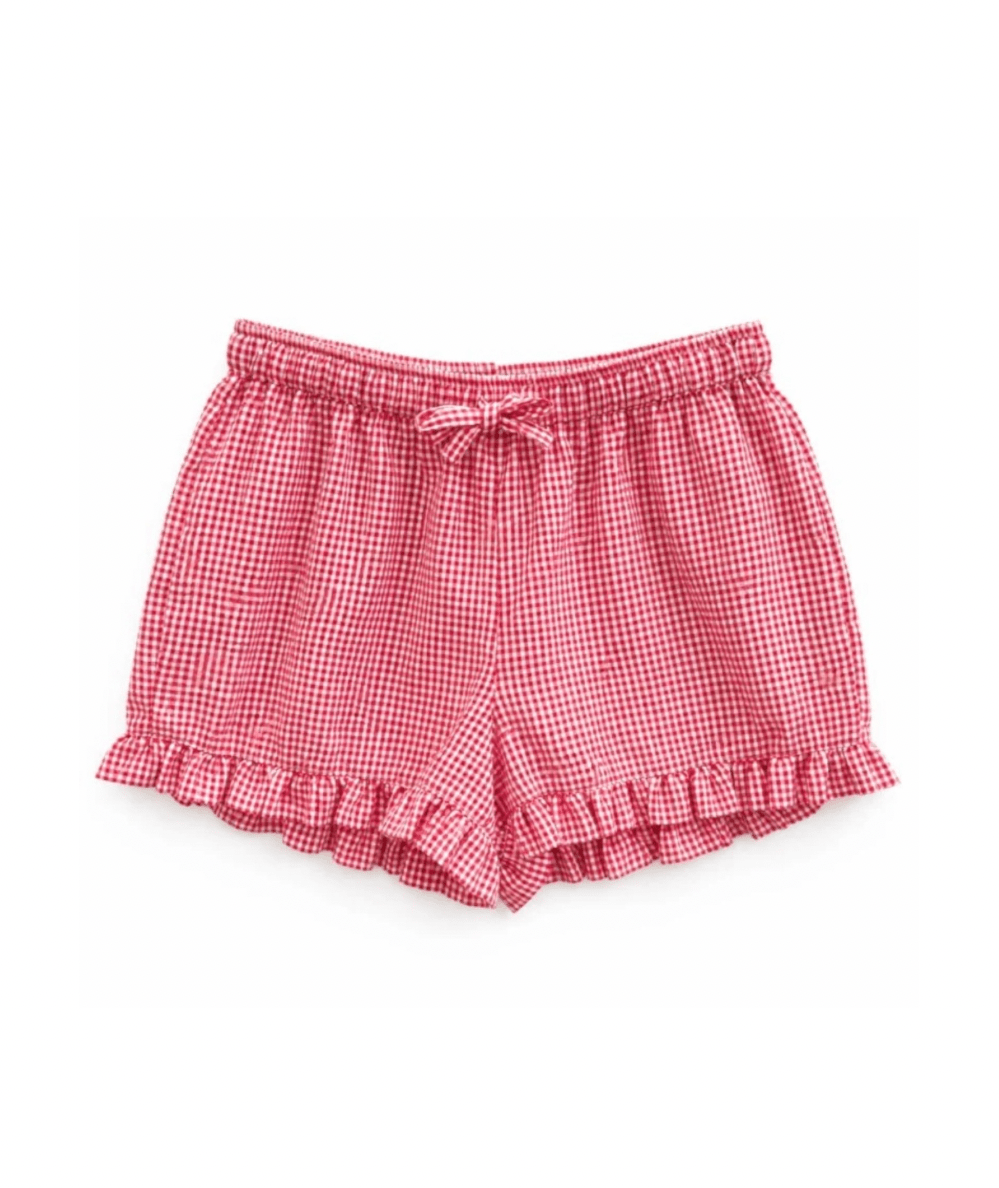 Tween Annabelle Gingham Ruffle Short - CAKEWISH