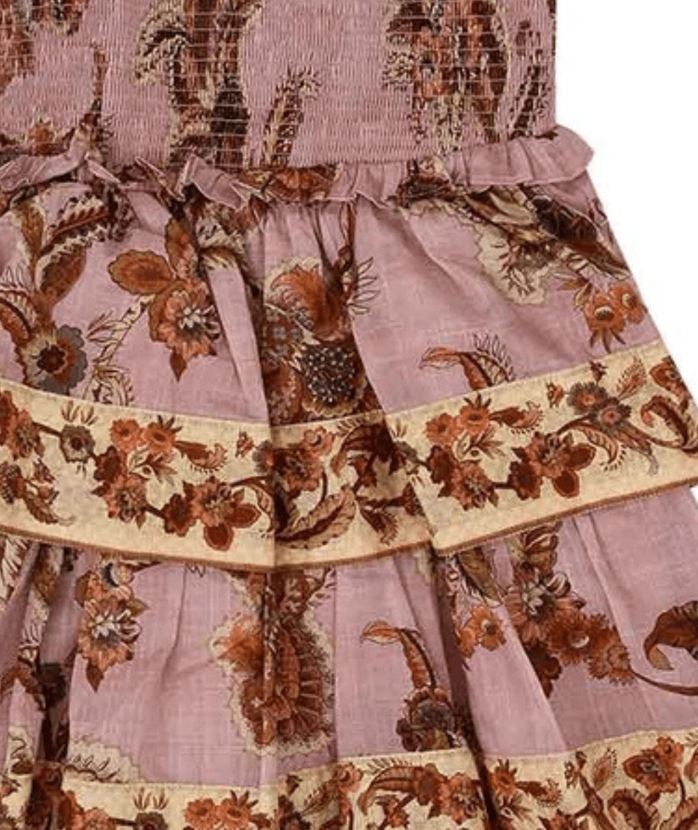 Tween Aster Floral Tiered Dress - CAKEWISH