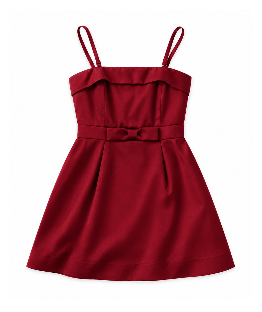 Tween Bessie Burgundy Dress - CAKEWISH