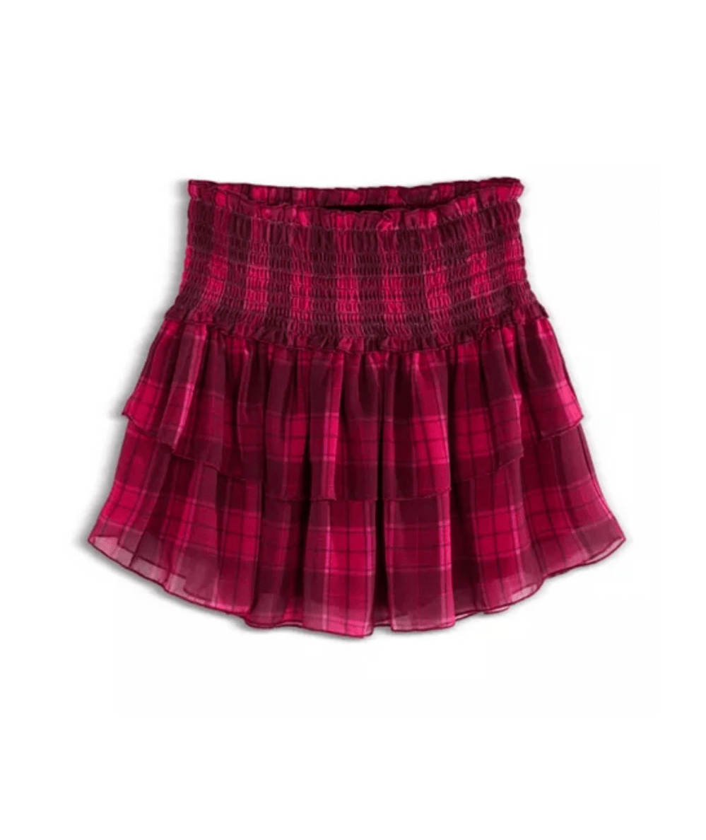 Tween Bianca Berry Plaid Skirt - CAKEWISH