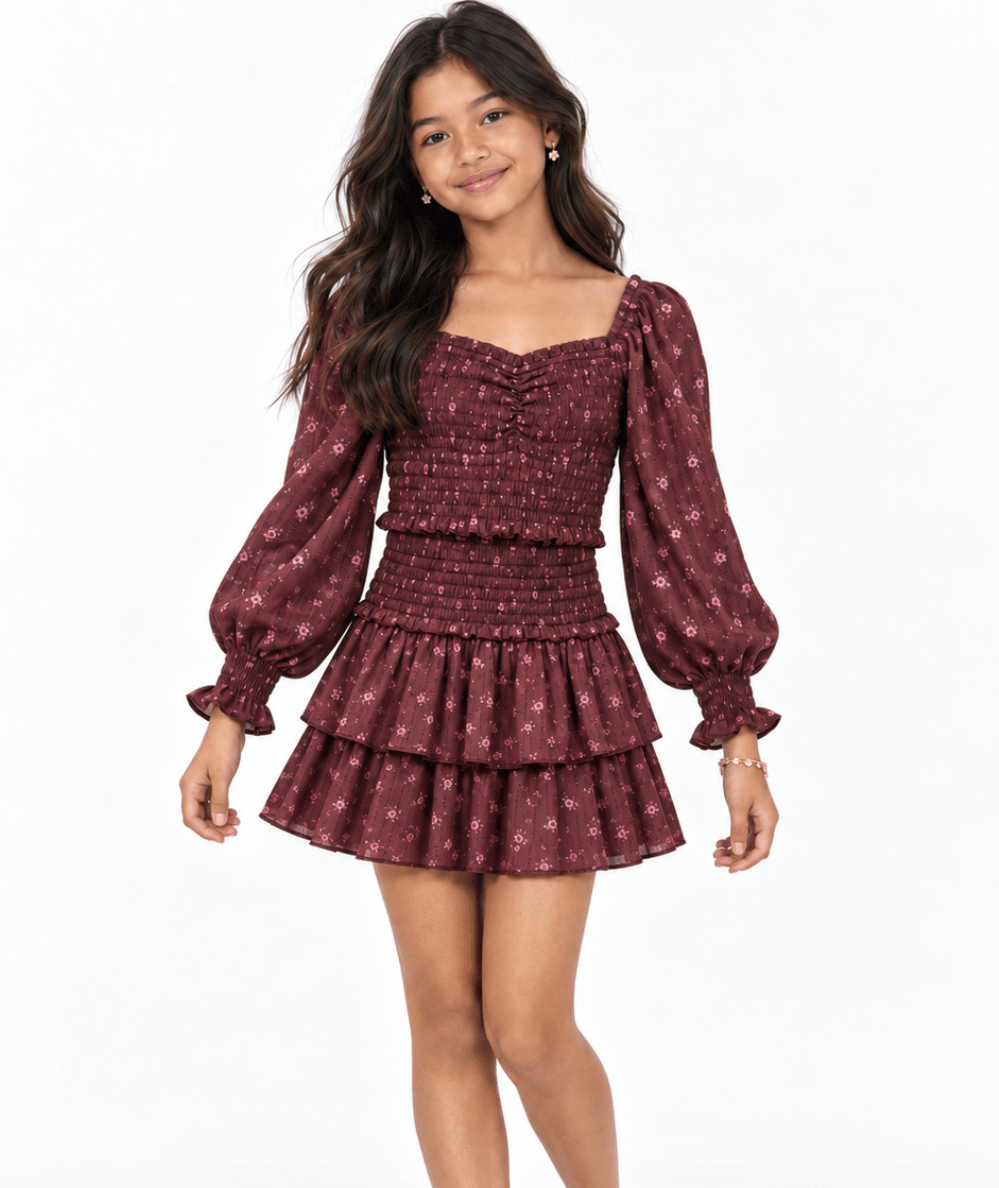 Tween Bianca Floral Print Skirt - CAKEWISH