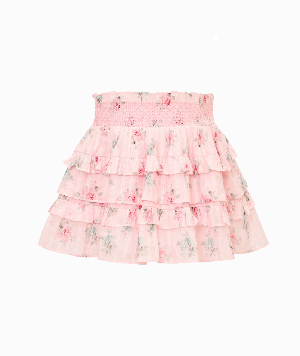 Tween Billie Cotton Floral Tiered Skirt - CAKEWISH