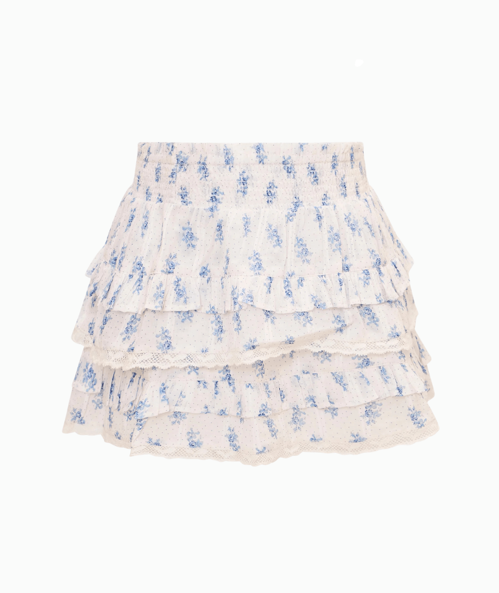 Tween Billie Cotton Floral Tiered Skirt - CAKEWISH