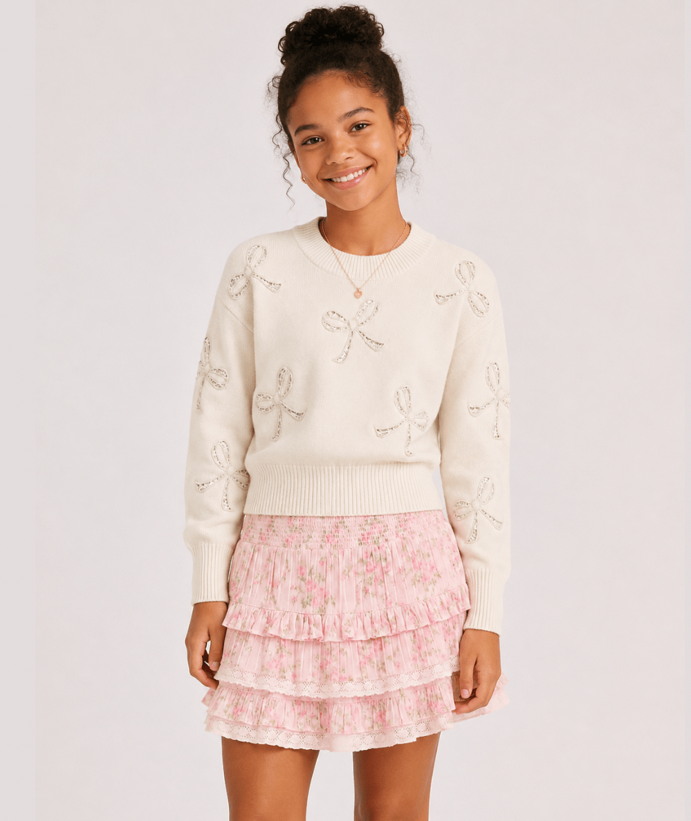 Tween Billie Tiered Cotton Skirt - CAKEWISH