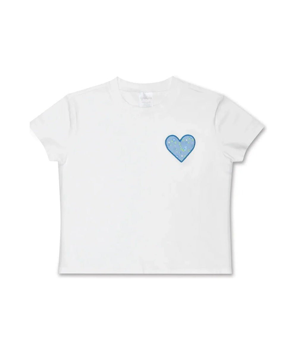 Tween Blue Floral White T-Shirt - CAKEWISH