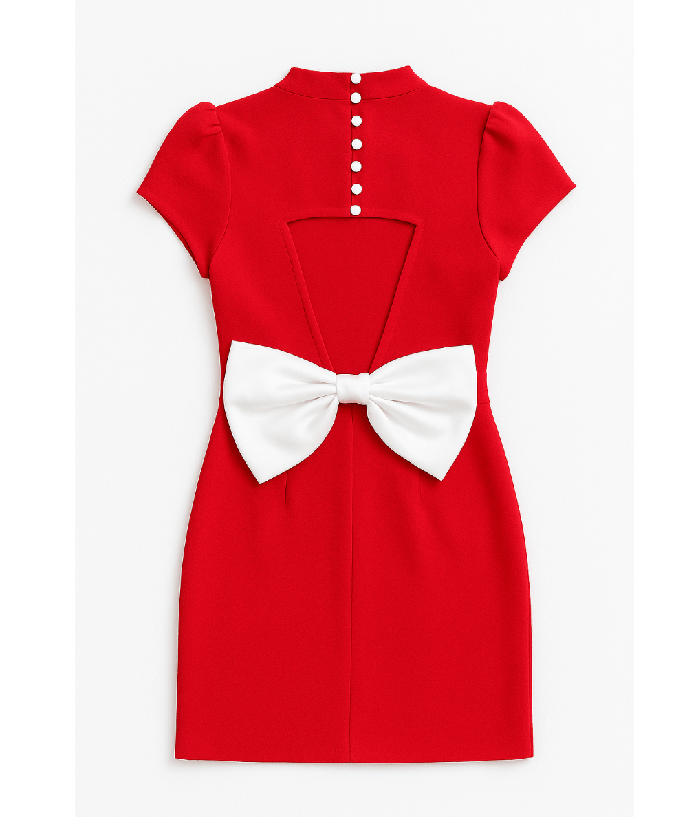 Tween Bow Back Imogen Mini Dress - CAKEWISH