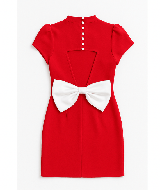 Tween Bow Back Imogen Mini Dress - CAKEWISH