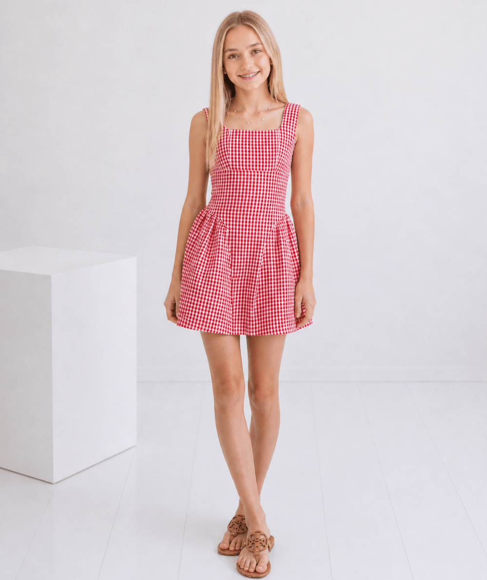 Tween Brenna Gingham Dress - CAKEWISH
