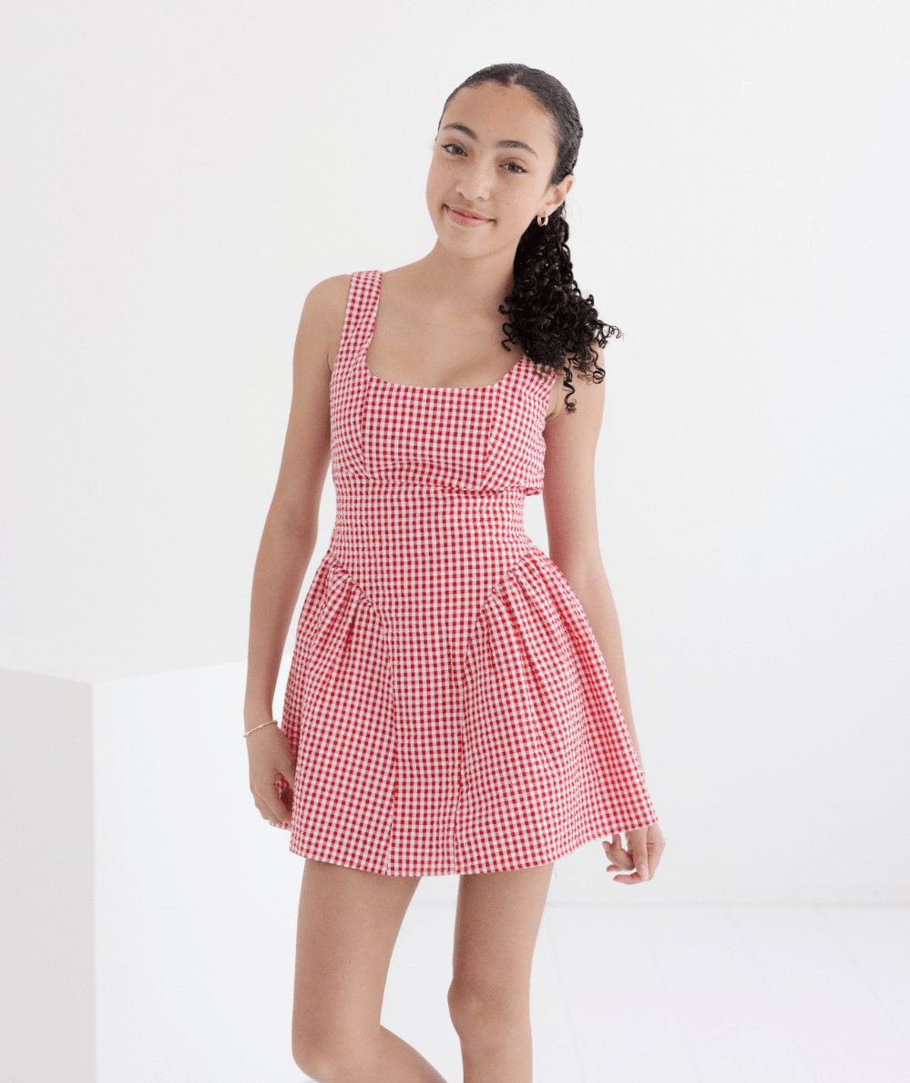 Tween Brenna Gingham Dress - CAKEWISH