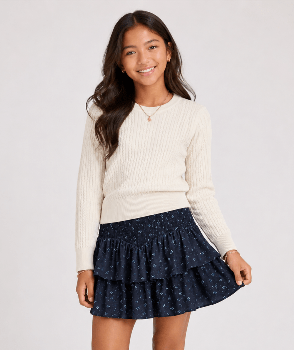 Tween Brooke Floral Skirt - CAKEWISH