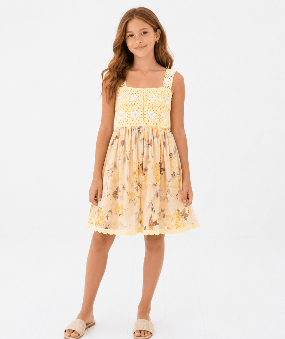Tween Cascadian Crochet Dress - CAKEWISH