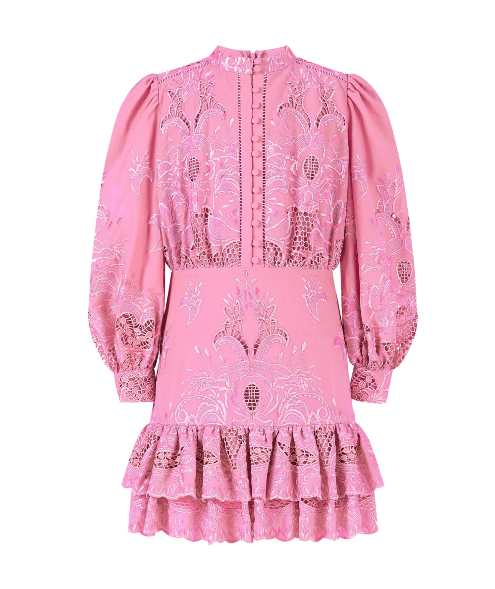 Tween Charm Embroidered Dress - CAKEWISH