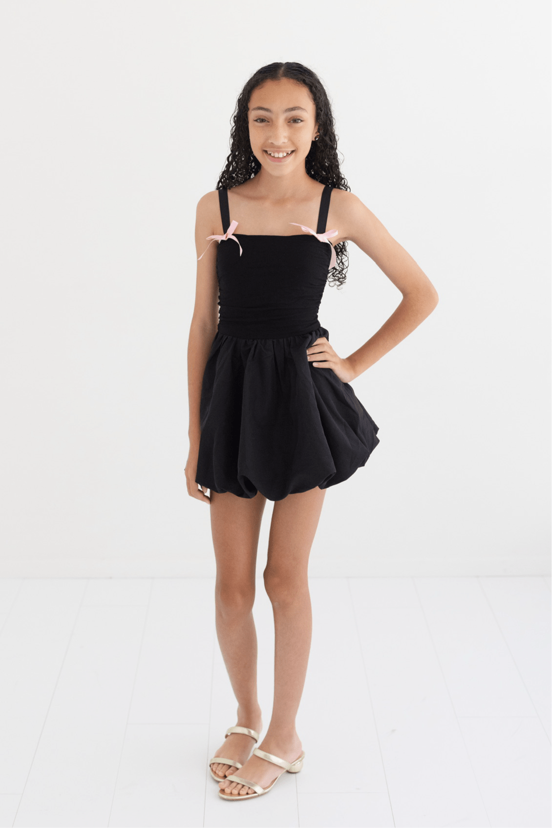 Tween Chiara Multi Fabric Bubble Dress - CAKEWISH