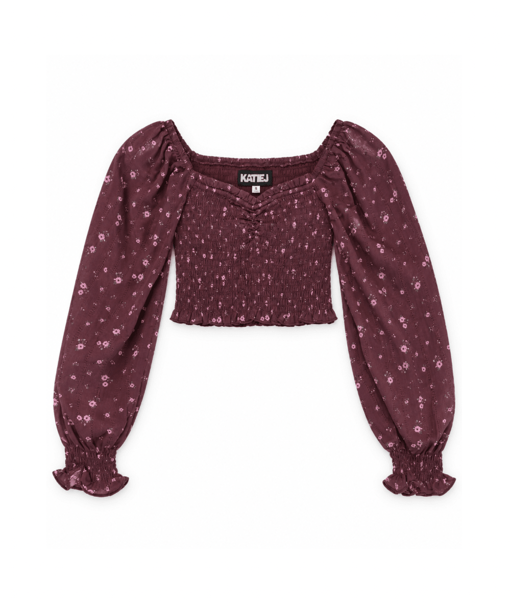 Tween Chloe Printed Long Sleeve Top - CAKEWISH