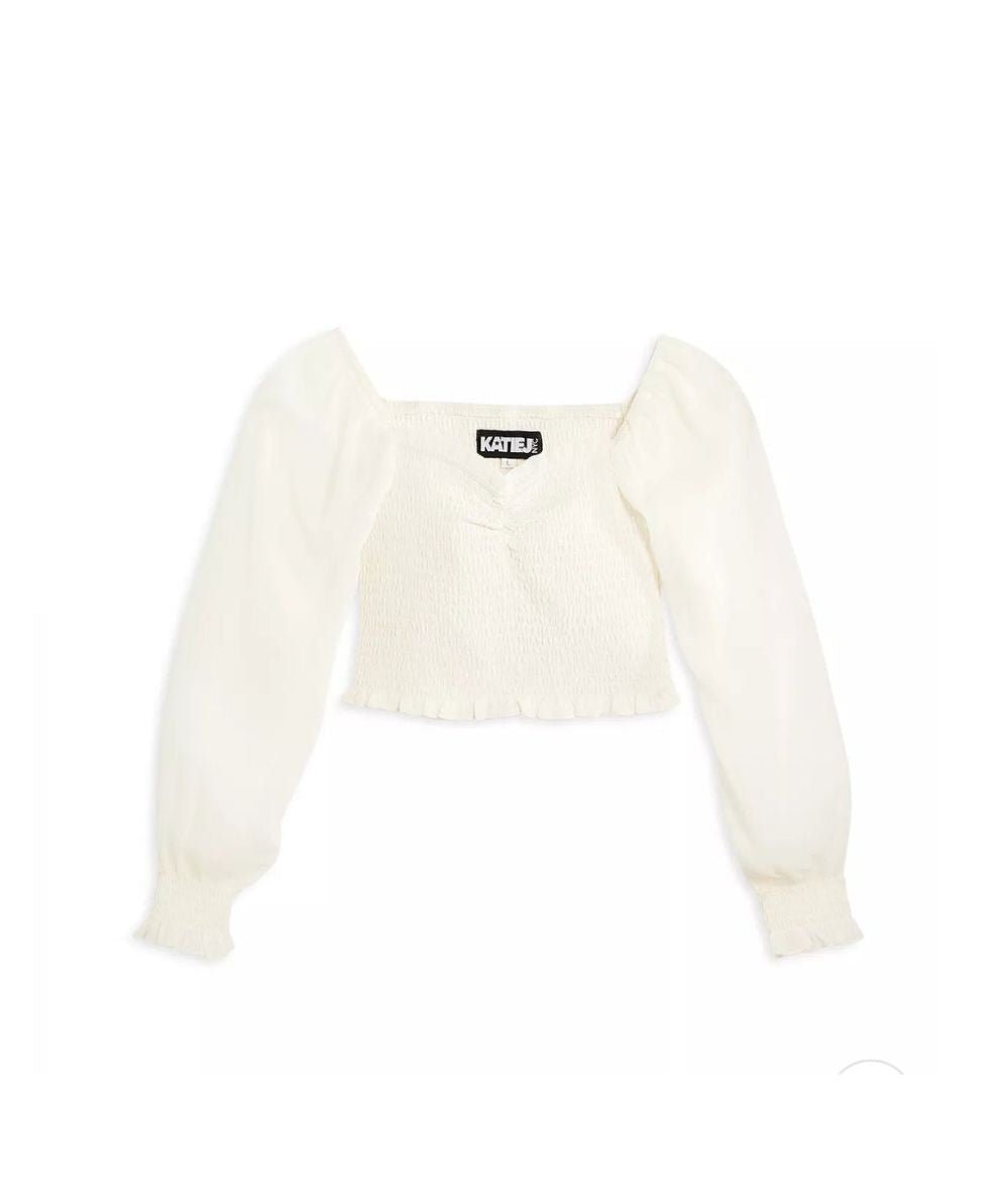 Tween Chloe Sheer Long Sleeve Top - CAKEWISH