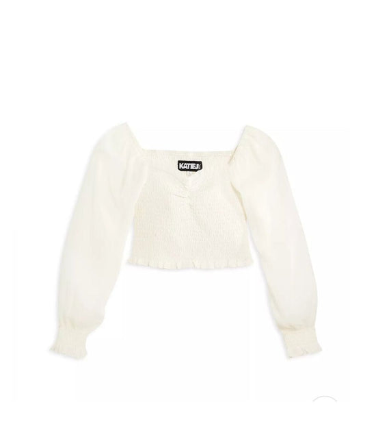 Tween Chloe Sheer Long Sleeve Top - CAKEWISH