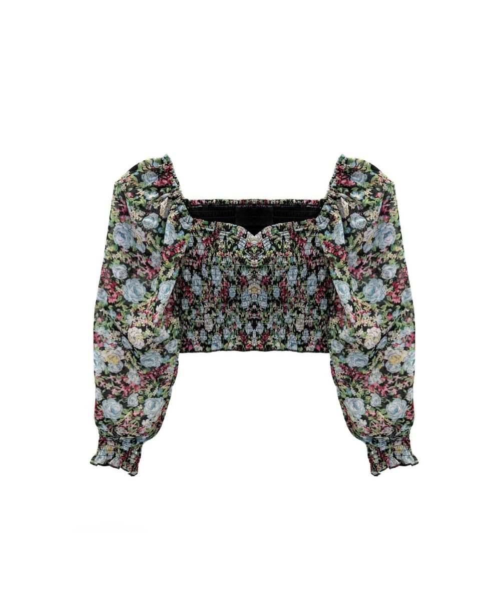 Tween Chloe Sheer Sleeve Floral Top - CAKEWISH