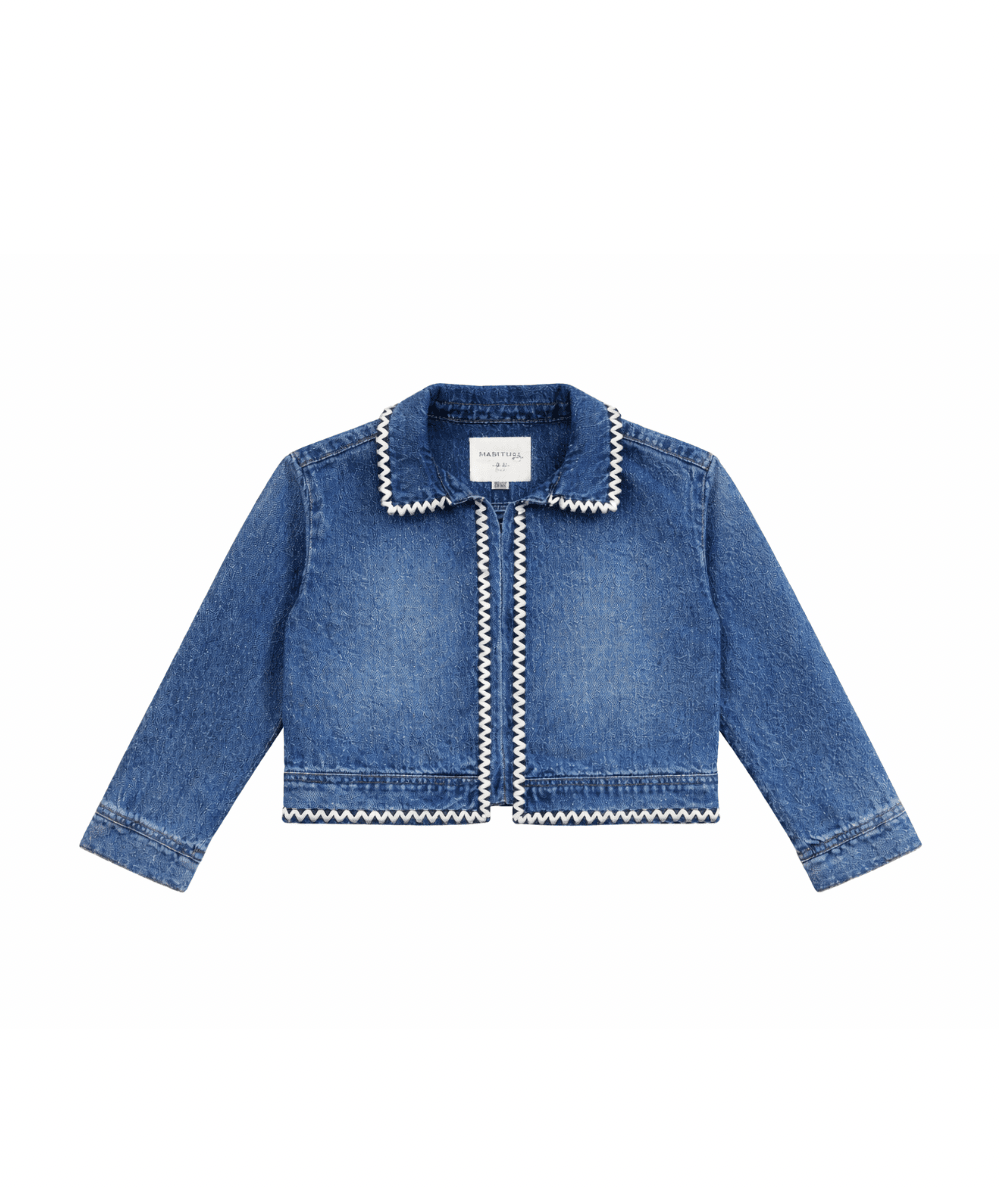 Tween Cropped Denim Jacket - CAKEWISH