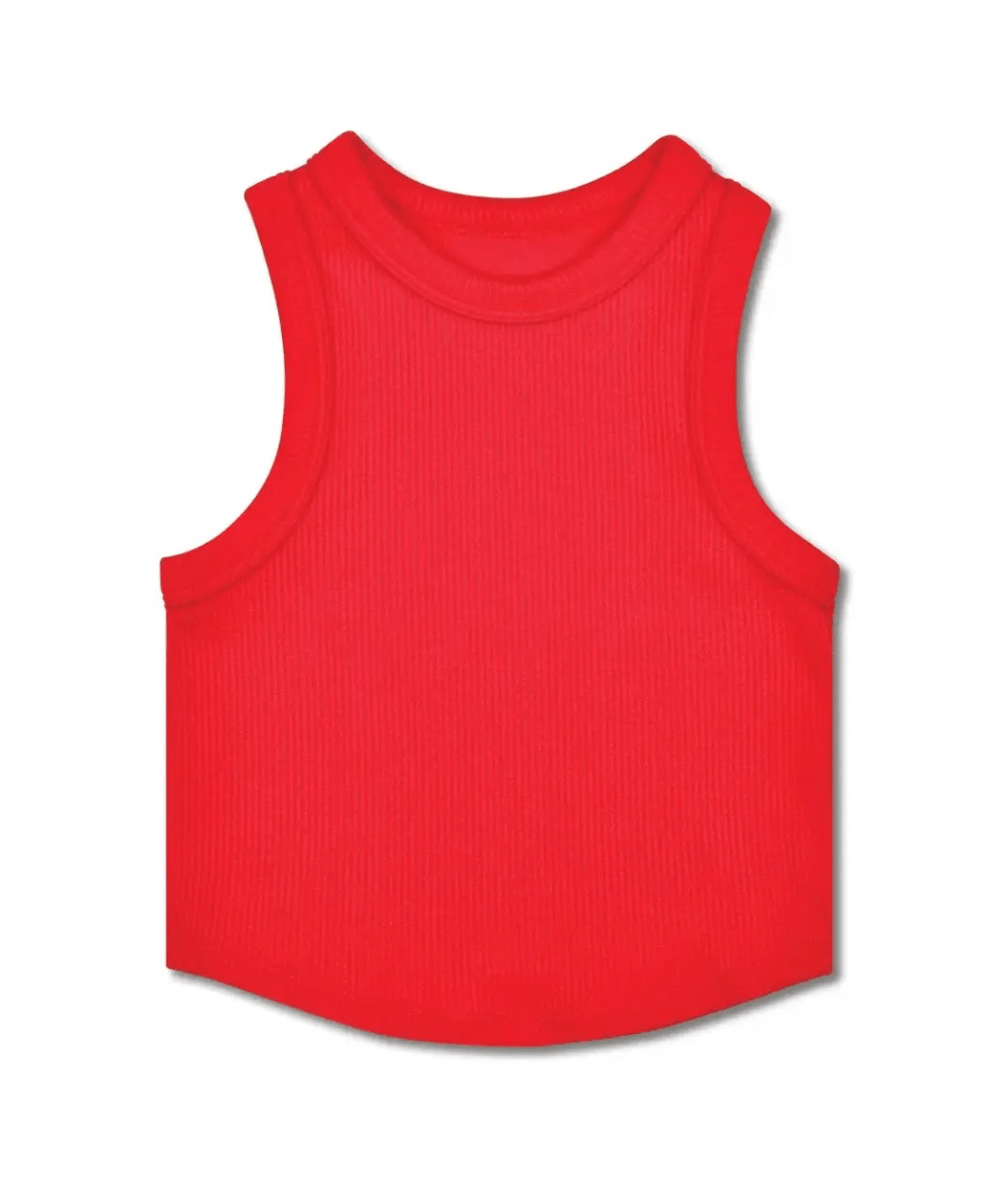 Tween Cropped Ribbed Racerback - CAKEWISH