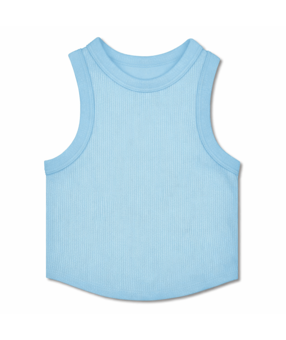 Tween Cropped Smocked Racerback Tank - CAKEWISH