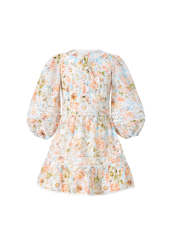 Tween Daphne Embroidered Long Sleeve Dress - CAKEWISH