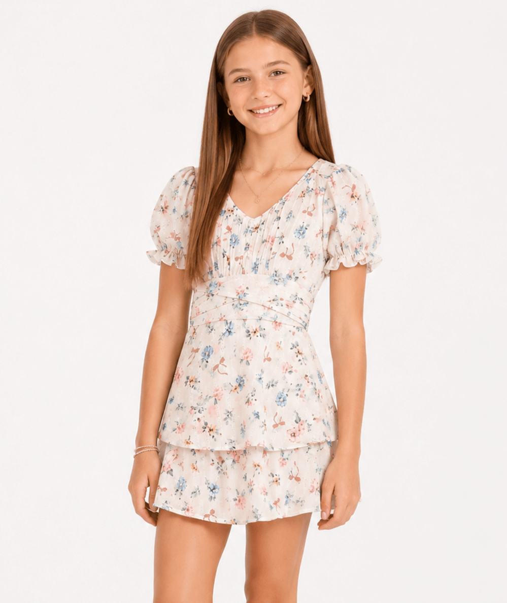 Tween Delilah Floral Dress - CAKEWISH