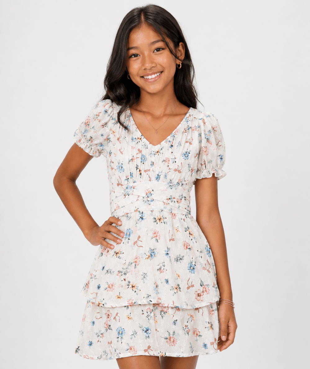 Tween Delilah Floral Dress - CAKEWISH