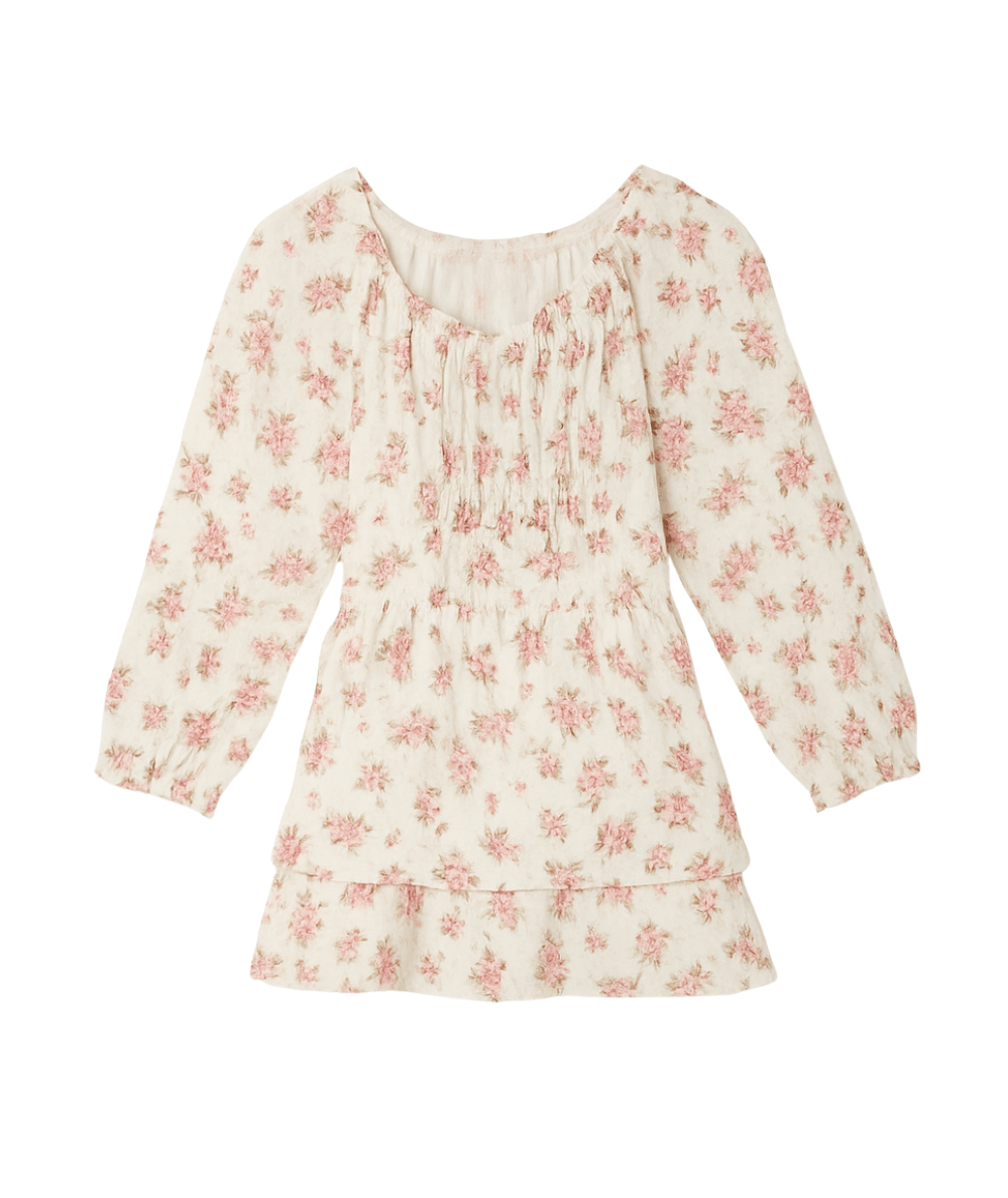 Tween Delilah Floral Long Sleeve Dress - CAKEWISH