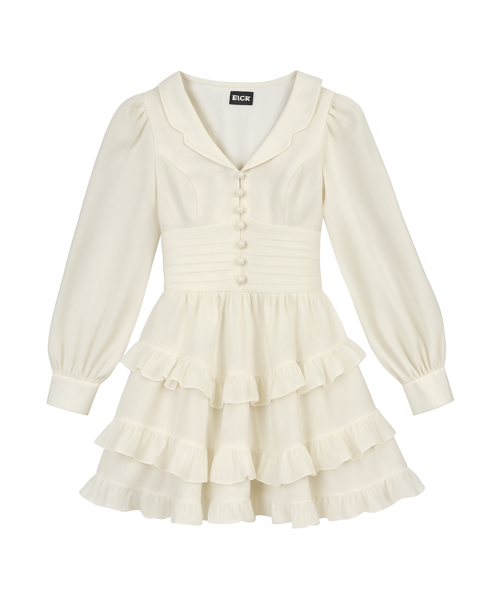 Tween Delphie Sheer Long Sleeve Dress - CAKEWISH