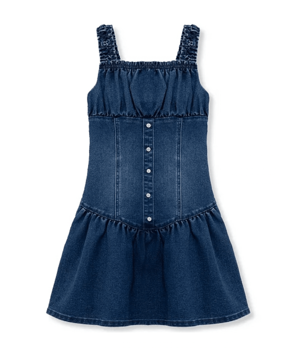 Tween Denim Drop Waist Dress - CAKEWISH