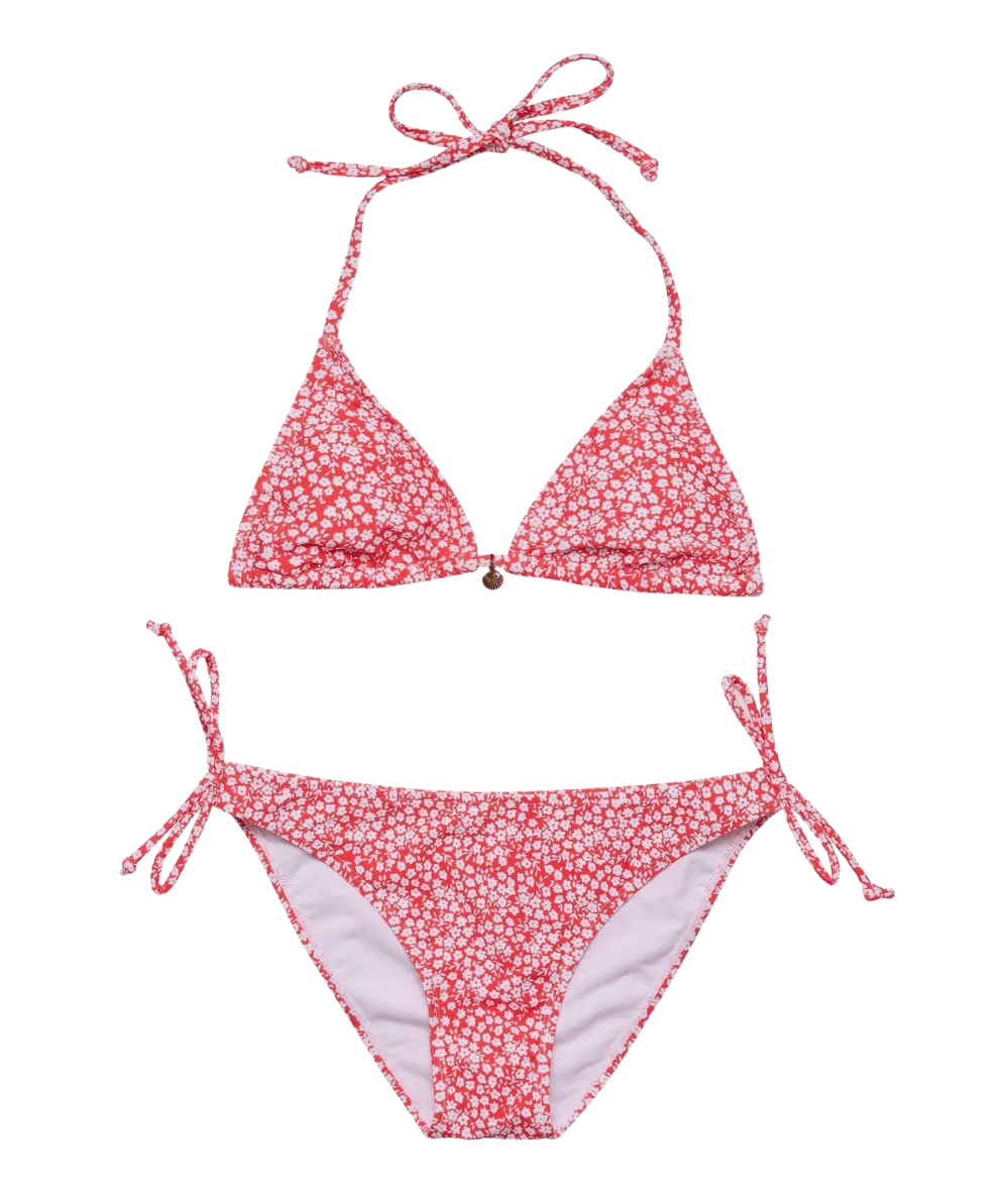Tween Ditsy Bloom Charm Triangle Bikini - CAKEWISH
