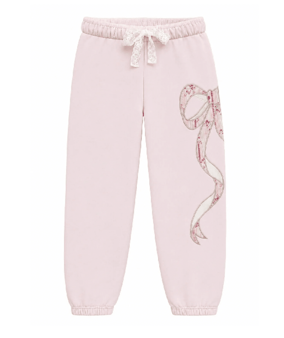 Tween Dylan Bow Print Sweatpant - CAKEWISH