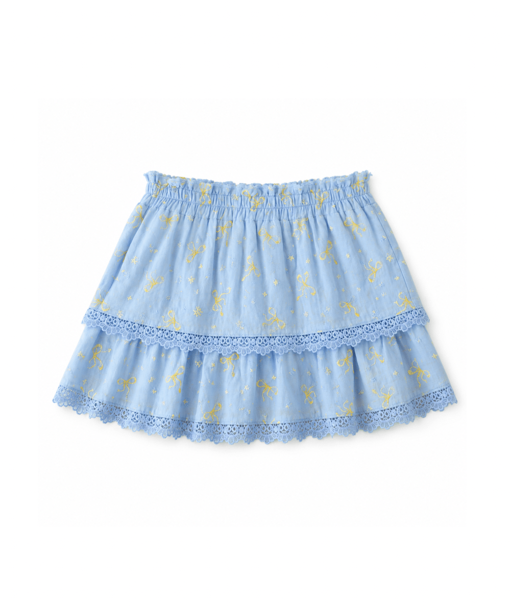 Tween Embroidered Mini Skort - CAKEWISH