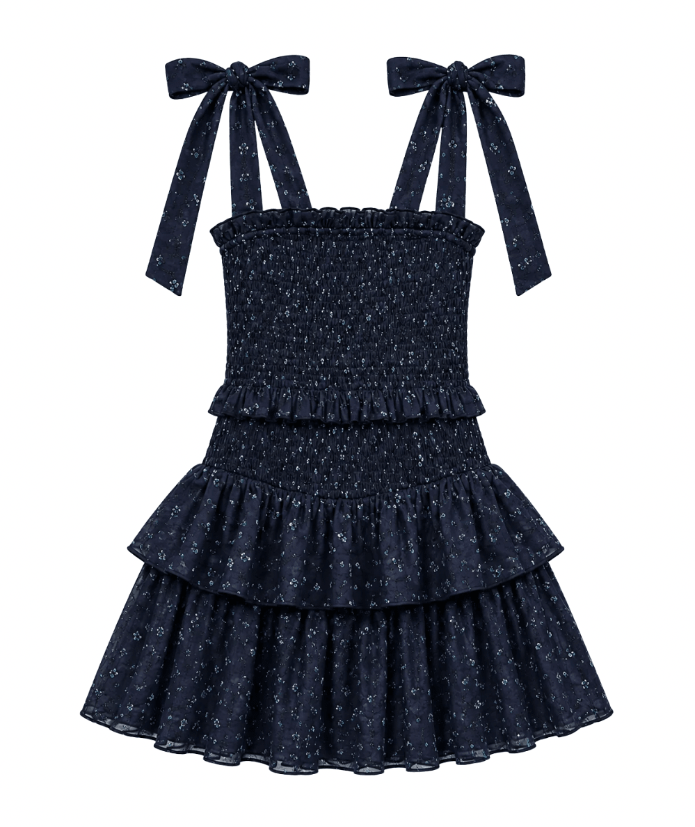 KatieJ NYC Tween Emerson Floral Print Dress Evening Garden Garden - CAKEWISH