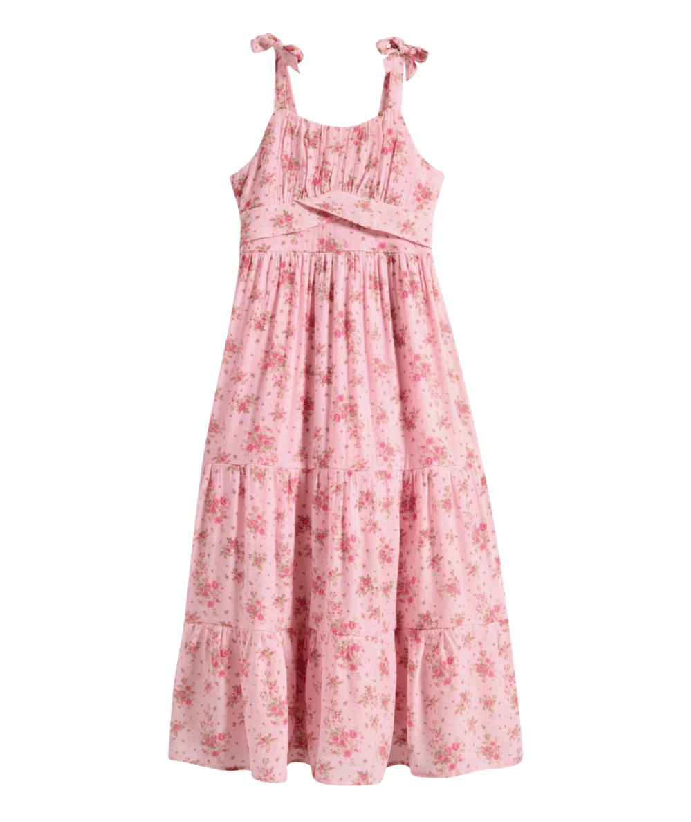 tween maxi dress Ava & Yelly Emma 3 Tiered Size:Select a Size and special occasions. style_it_with:promise-the-moon-crescent-necklace Red Formal Dresses &
