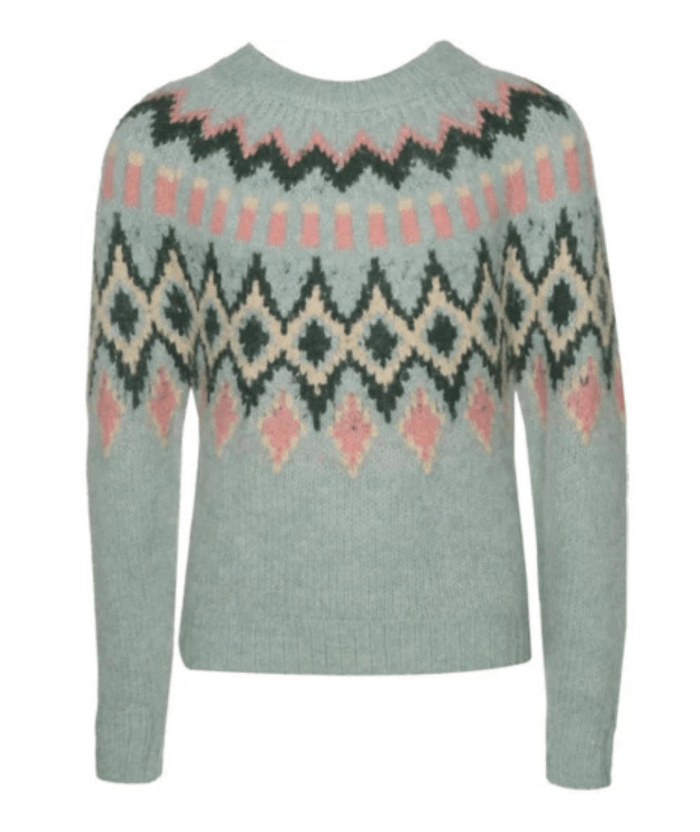 Tween Fair Isle Print Sweater - CAKEWISH